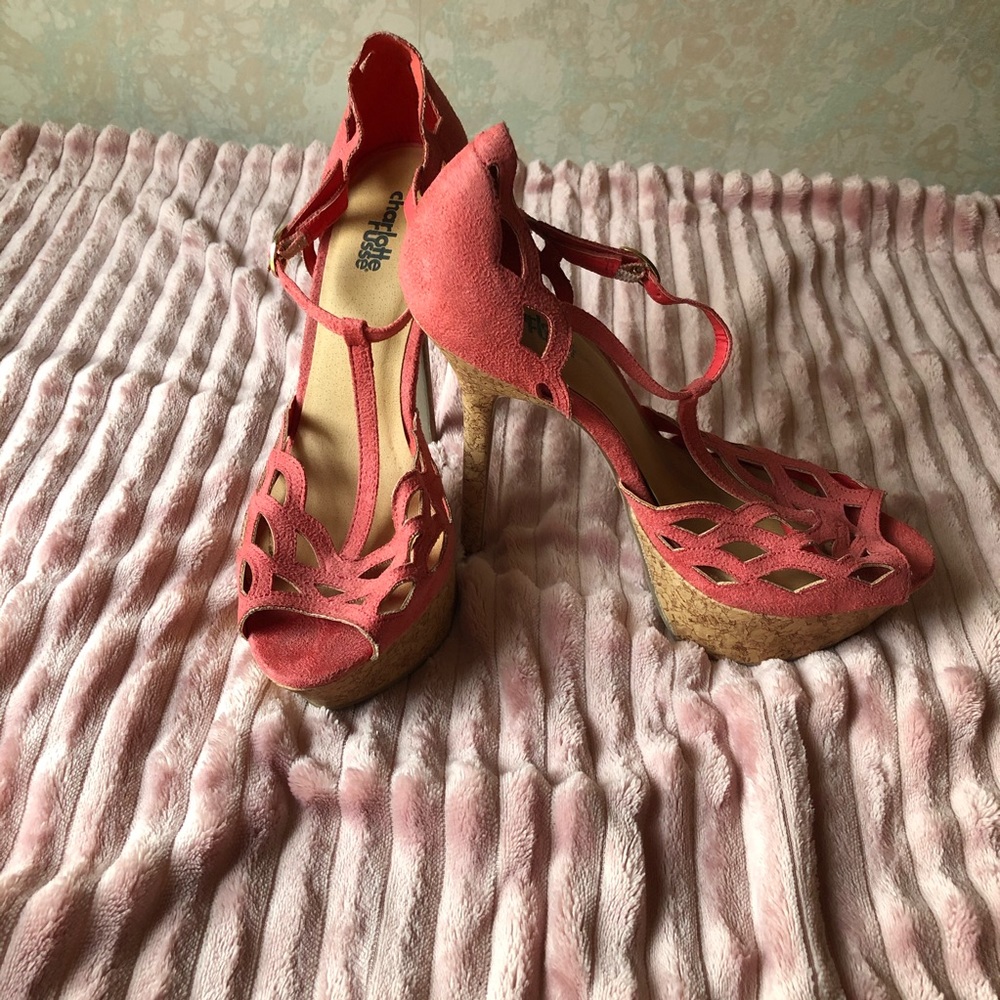 Charlotte Russe cork platform heels